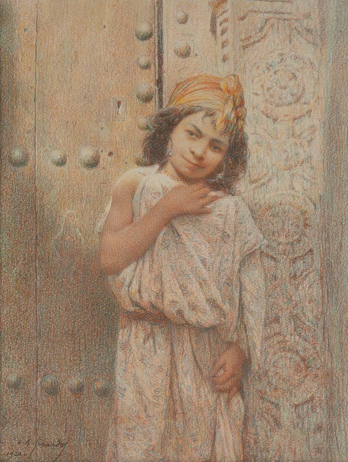 Giovane ragazza orientale, 1920